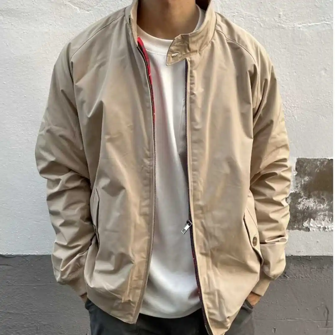 

Американская ретро-куртка в рабочем стиле, свободная повседневная клетчатая куртка с воротником-стойкой, красная, молодежная, модная, мотоциклетная куртка