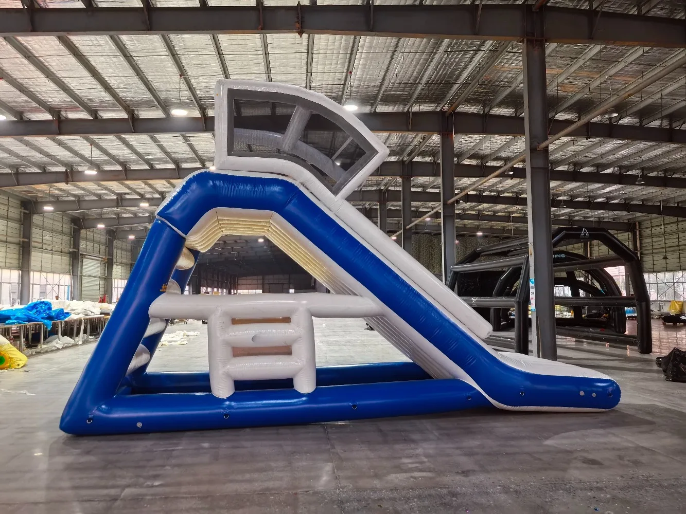 

Factory price inflatable floating grade water slide, ocean/lake inflatable water play equipment, inflatable water slide