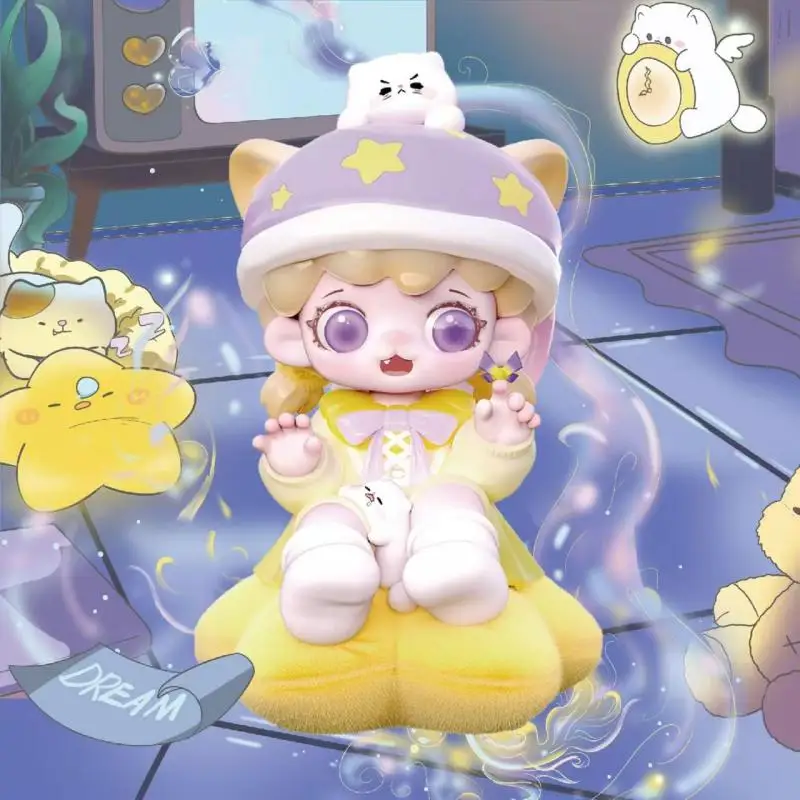 

MIOCO Custom Cat Life Series 2 Kawaii Anime Doll Blind Box Mystery Gift Desktop Decor Collectible Ornament for Girls