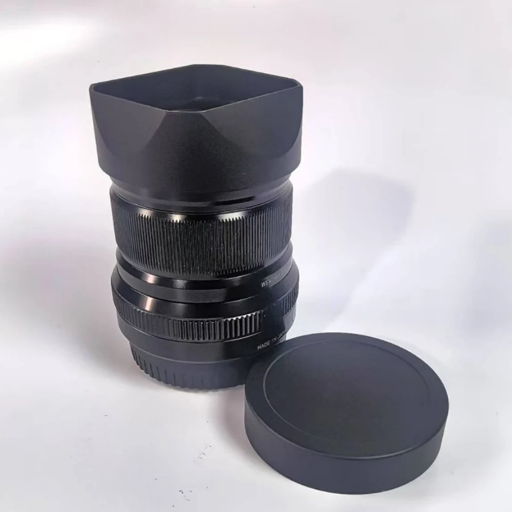 

For Fujifilm XF 50mmF2 R WR Camera Lens Hood Metal Screw-in Lens Hood Lens Cap Replaces Photography Accessories