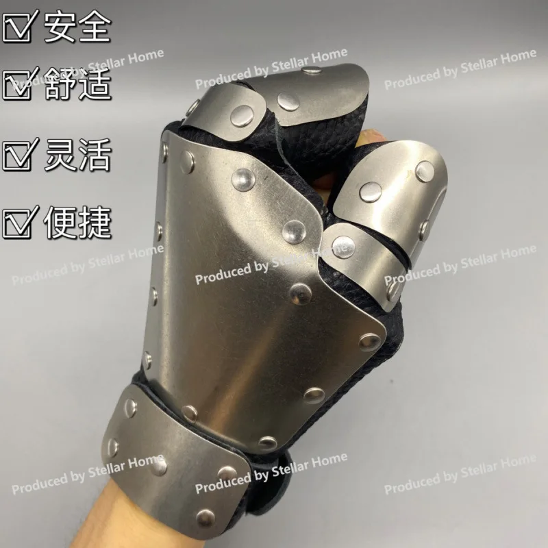 New 304 Stainless Steel Plate Hand Guard Protective Gloves Fishing Gear Strong Armor