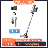 Proscenic P11 Mopping Cordless Vacuum Cleaner 35KPa Suction 0.65L Dustbin 5-Stage Filtration System 2000mAh Detachable Battery
