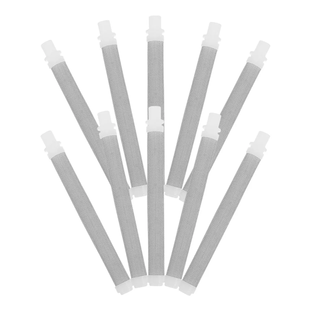 

10pcs Paint Accessories Fine Mesh Filter Airless Sprayer Strainer Stainless Steel Durable Wide Compatibility Paint Sprayer Parts