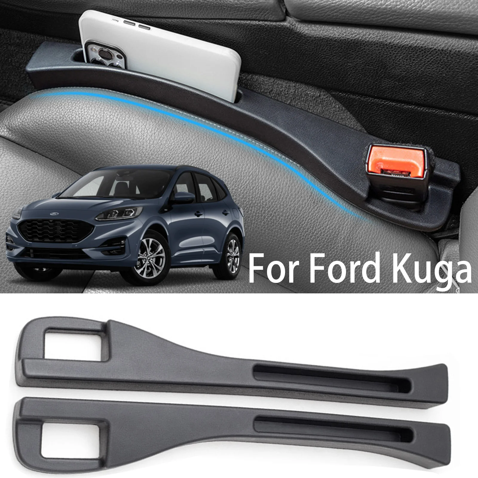 Car Seat Gap Filler Soft Side Seam Plug Filling Strip for Ford Kuga Mk2 Mk3 2013–on ST-Line Escape mk3 mk4  Interior Accessories