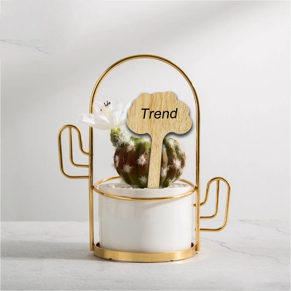 

50pcs Garden Toppers Wooden Plant Labels For Yard Botanical Succulent Display Rack Gardening Supplies Decorative Garden Picks