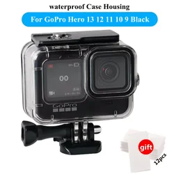 Waterproof 60M Housing For GoPro Hero 13 12 11 10 9 Black Case Diving Protective Underwater Dive Cover For Go Pro 9  Accessories