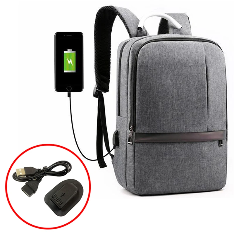 Backpack External USB Charging Port USB Interface and Charging Cable Travel Shoulder Bag Charging Accessories