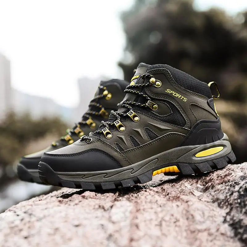 

Men'S And Women Hiking Shoes Non-Slip Ankle High Backpacking Trekking Trail Boots