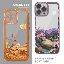 Summer Sky 3D Case for Motolora Moto G73 G22 G71 Edge 40 5G G52 G32 G72 Bumper Clear Silicone Cover