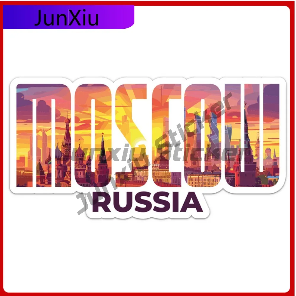 

Russia Moscow City Unique Limited Fade Resistant Modern Window Decal Sticker Waterproof Vinyl Car Laptop Bumper Auto Exterior