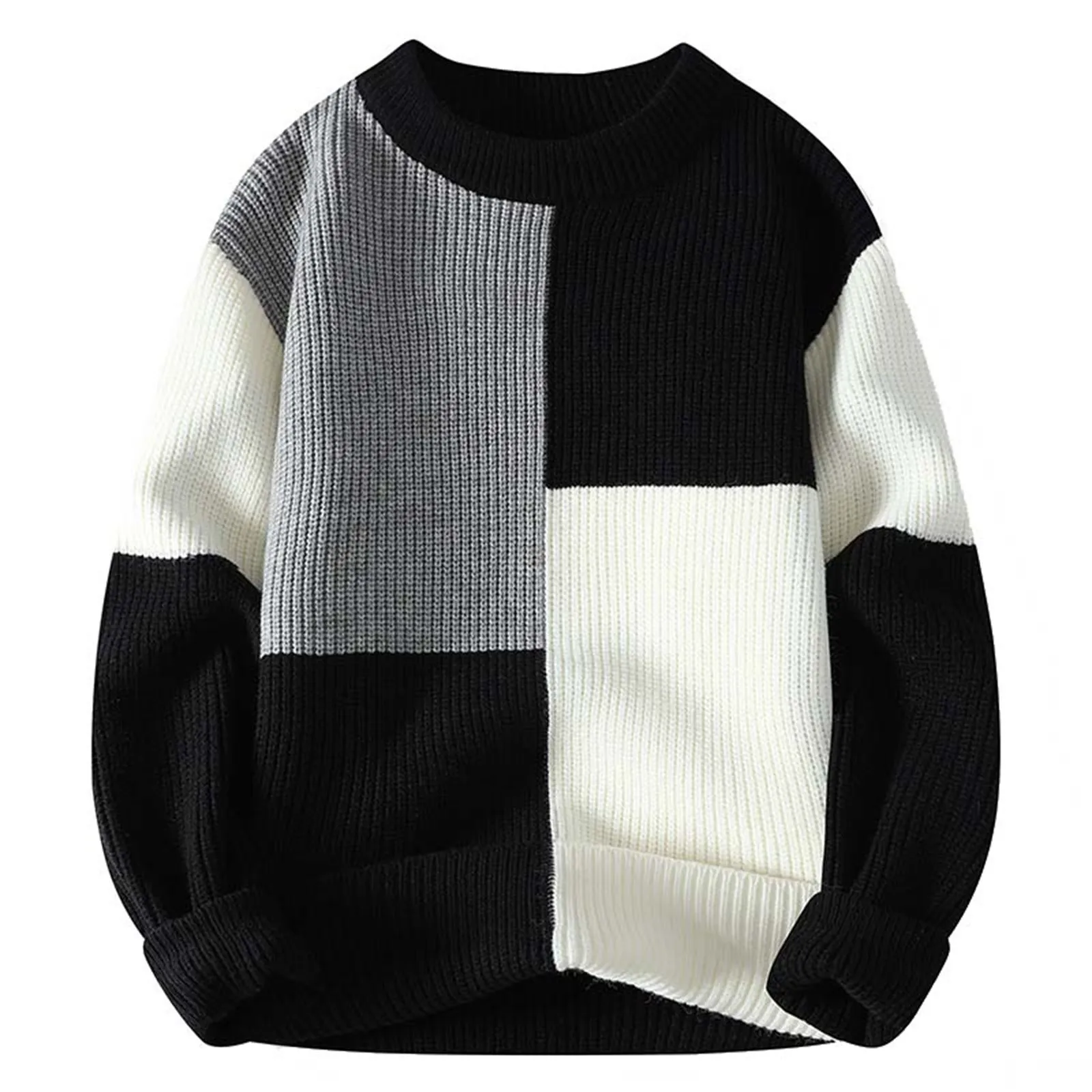 Men's Sweater Autumn/Winter New Thickened Bottom Knitted Sweater Warm Thread Clothes Winter Cloaks for Men