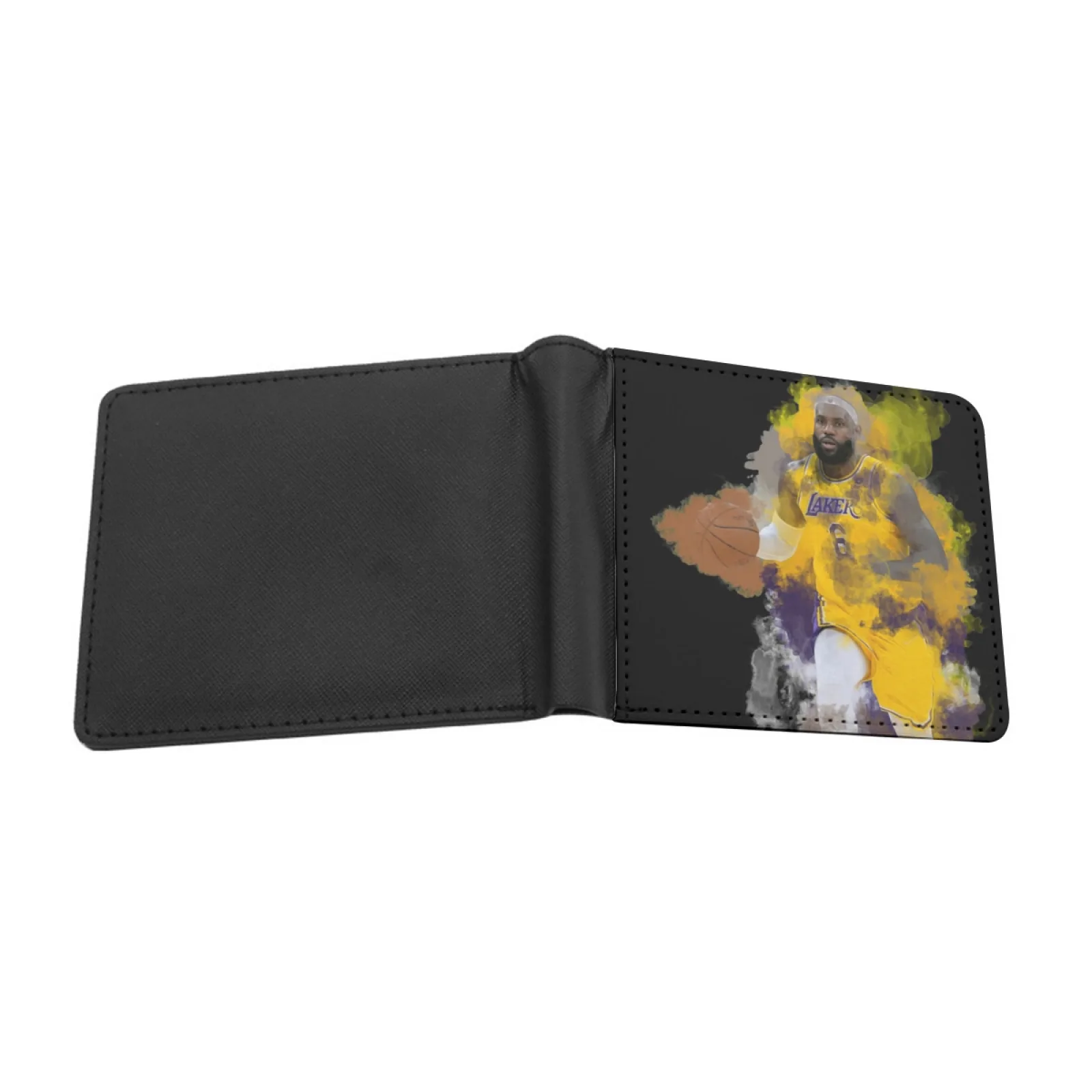 James Comeback Number Jersey 6 Personalized Men's Leather Wallet Card Money Bag Pu Leather Wallet James Comeback Number 6 James