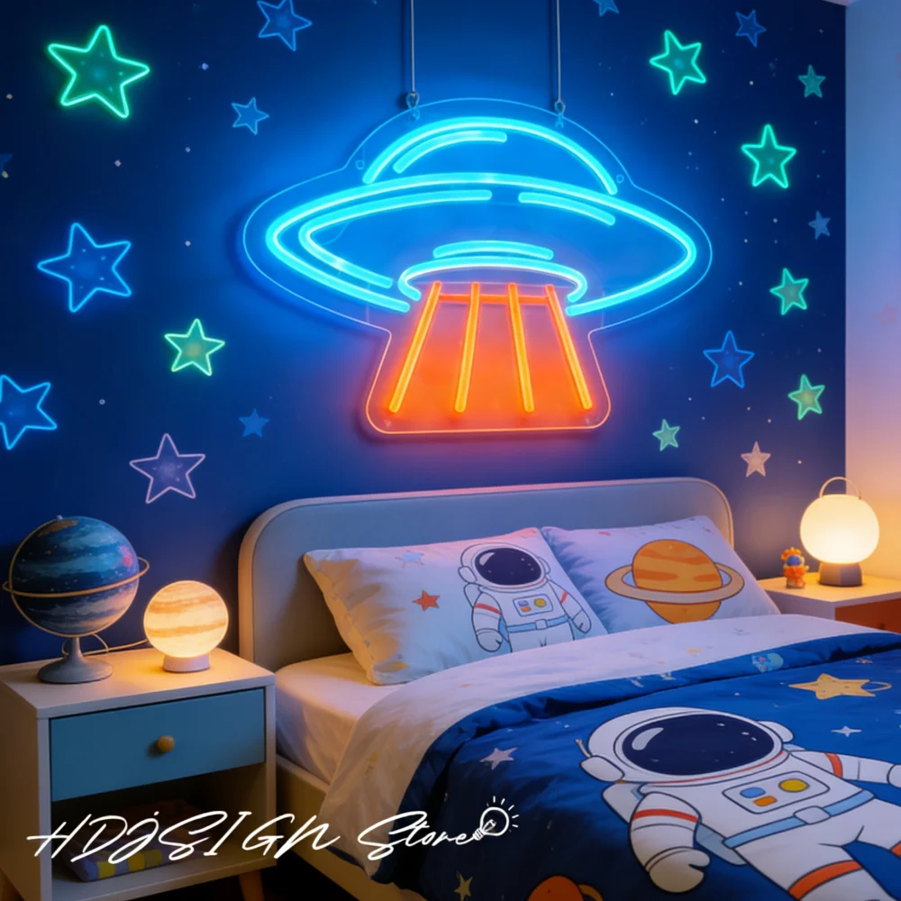 Neon Sign Ufo Led L… - image