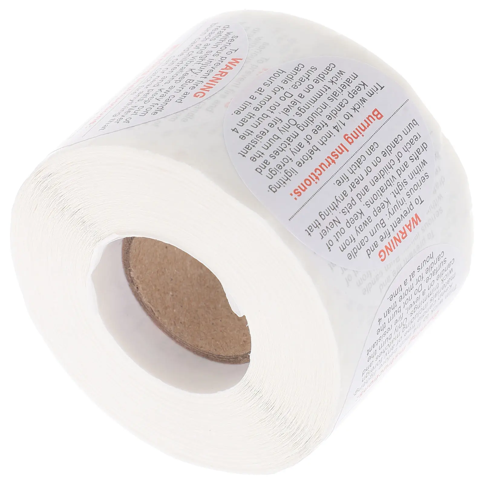 

Warning Labels for Jar Container Round Self Adhesive Safety Stickers Waterproof Oilproof for Soy Wax Candles