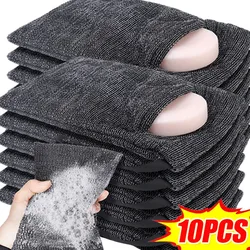 10/1PCS Bath Cleansing Foaming Net Double-layer Thickened Soap Bag Body Exfoliating Scrubber Sponges Bathroom Nylon Soap Pocket