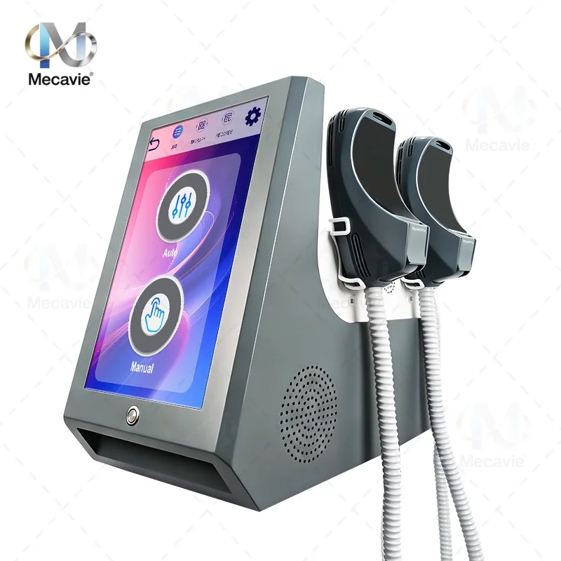Mecavie 6500W Muscle Stimulating Body Shaper 2 Handles Skin Tightening Abdomen Hip Shaping Device Portable Beauty Machine