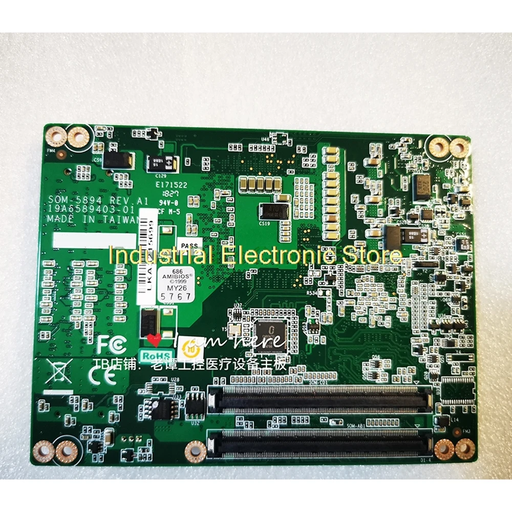 Industrial Control Motherboard SOM-5894C31801-T For Advantech SOM-5894 REV.A1