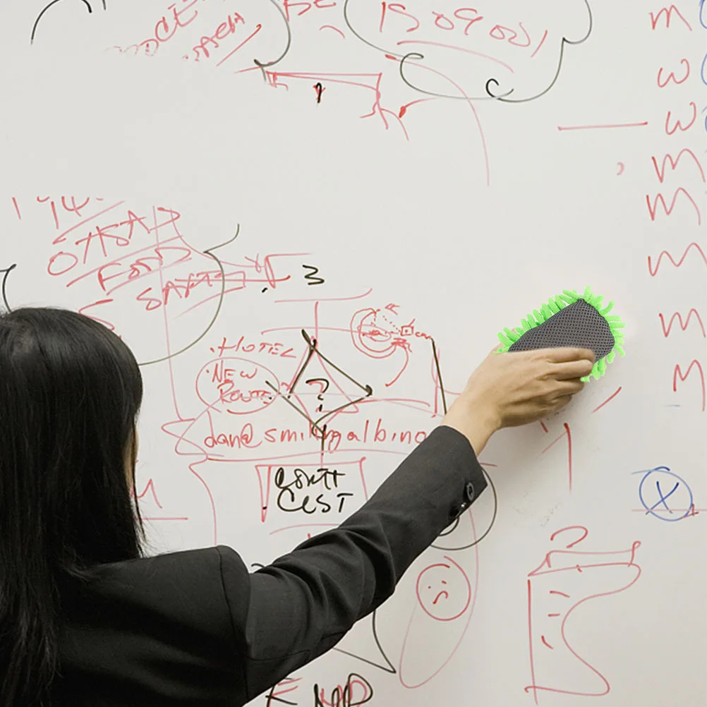 

4Pcs Magnetic Whiteboard Erasers Chenille Reusable Dry Erase Cleaning Tool for Home Office Classroom Dry Erase Erasers