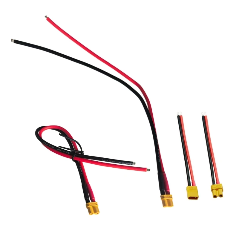U55C XT30 Connector Male & Female Plug with 14AWG Silicone Wire for Drones Quadcopter Battery ESC FPV Accessories