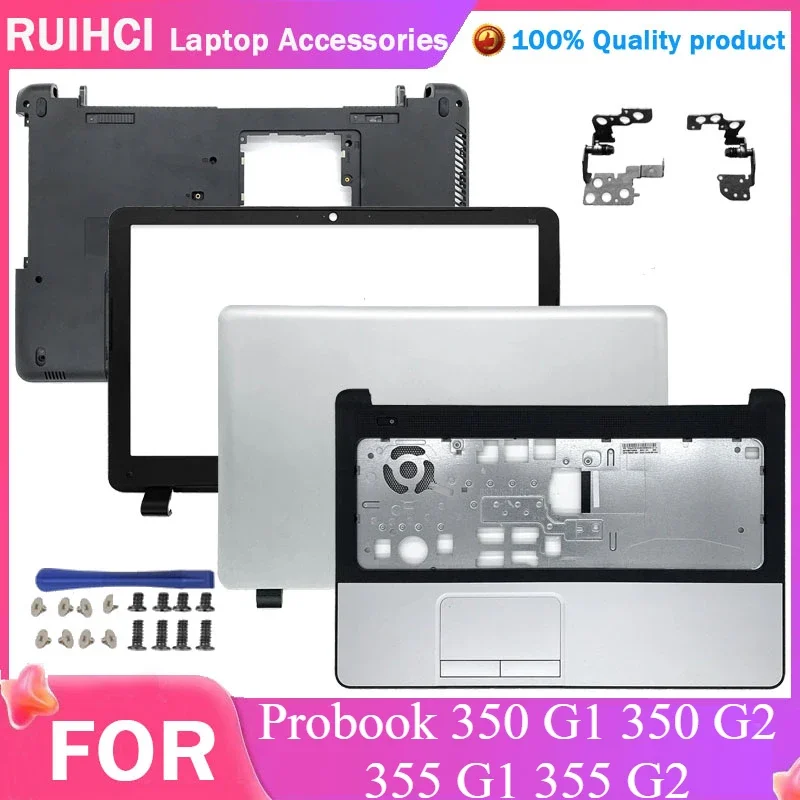 

New Laptop LCD Back Cover/Front Bezel/Pamrest/Bottom Case Top Rear Case For HP Probook 350 G1 350 G2 355 G1 355 G2 758057-001