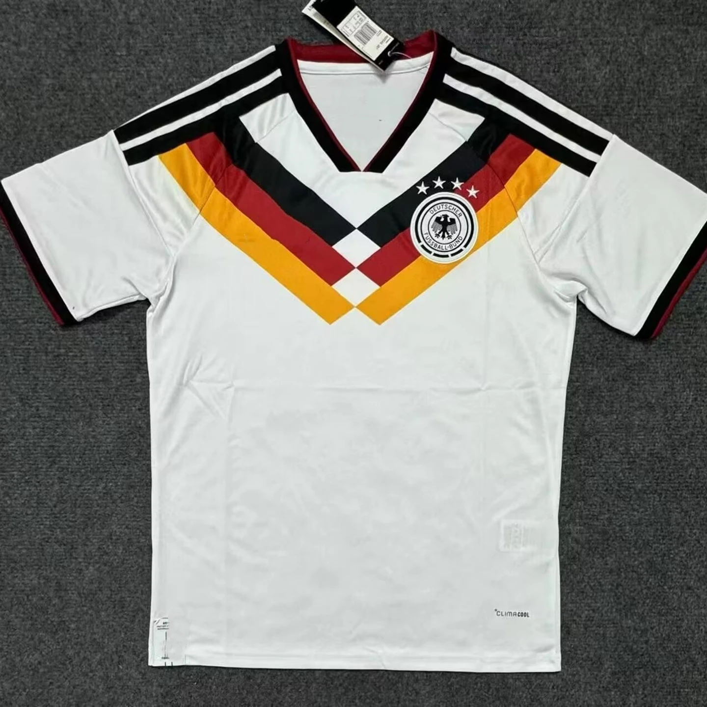 قميص منتخب ألمانيا لكرة القدم مقاس كبير نسخة تايلاندية بتصميم رجالي قصير الأكمام من نسيج البوليستر مريح وماص للعرق #1