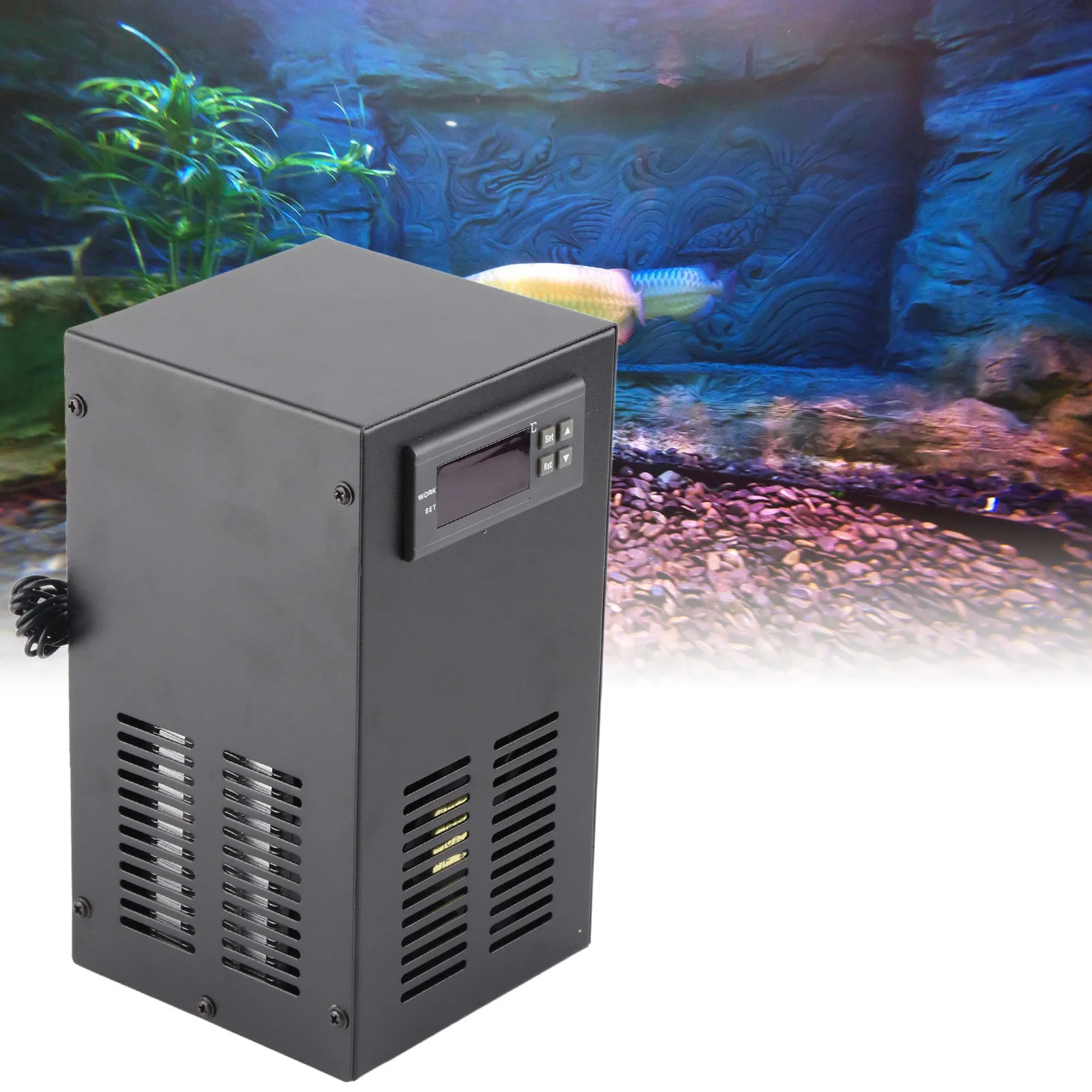 

Aquarium Water Chiller Electronic High Power Low Energy Consumption Quiet Fish Tank Cooler Cooling Machine 120W