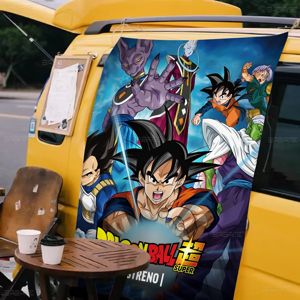 D-Dragons-Goku-Balls DIY Flag For Family Group Photo Living Room Home Dorm Decor Wall Art Decor Banner