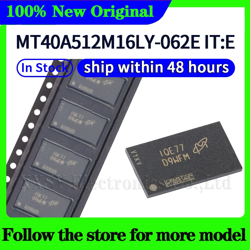 

D9WFM MT40A512M16LY-062E IT:E В наличии 48-часовая доставка
