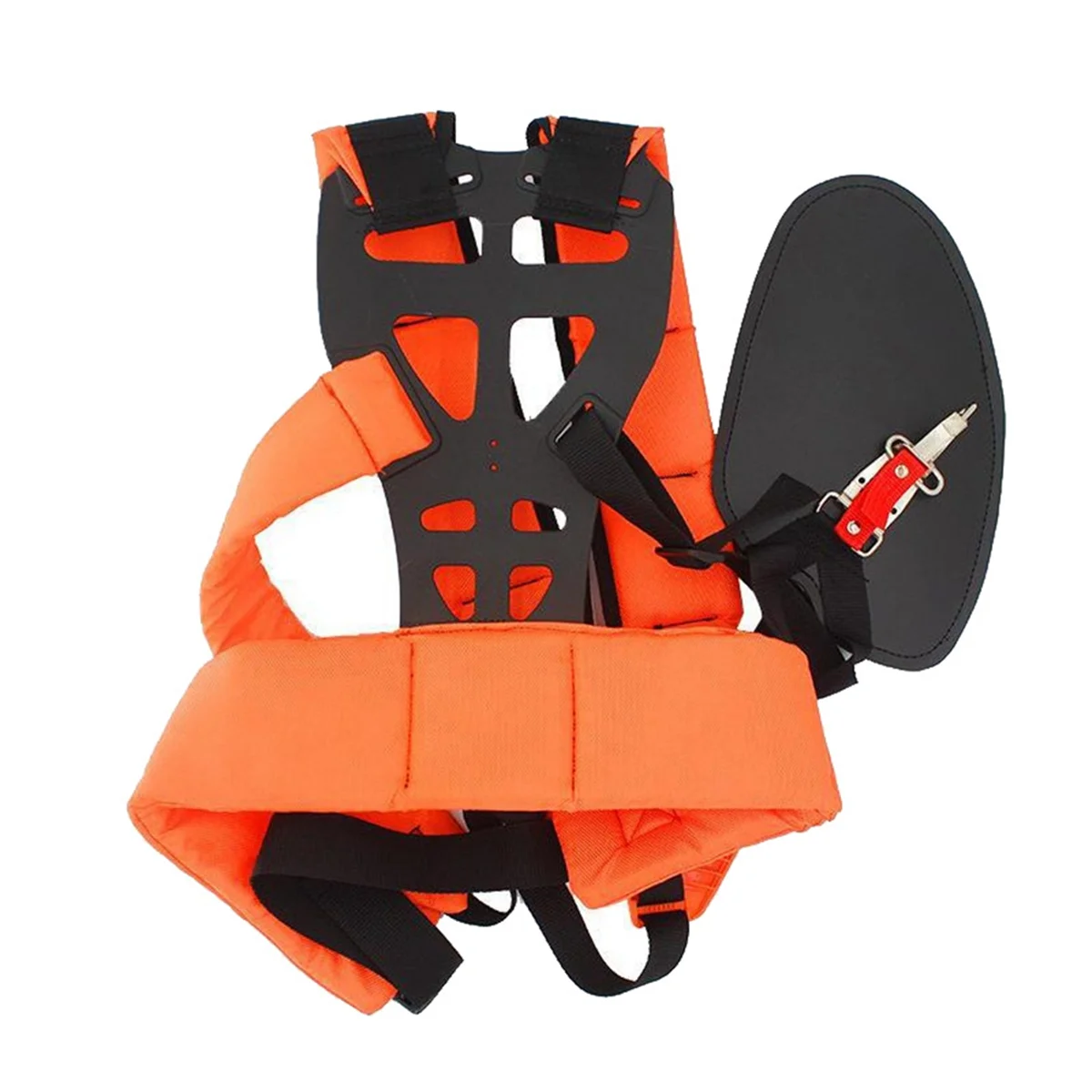 Trimmer Shoulder Strap Padded Universal Adjustable Weed Eater Harness Double Shoulder Harness for Weed Trimmer Orange