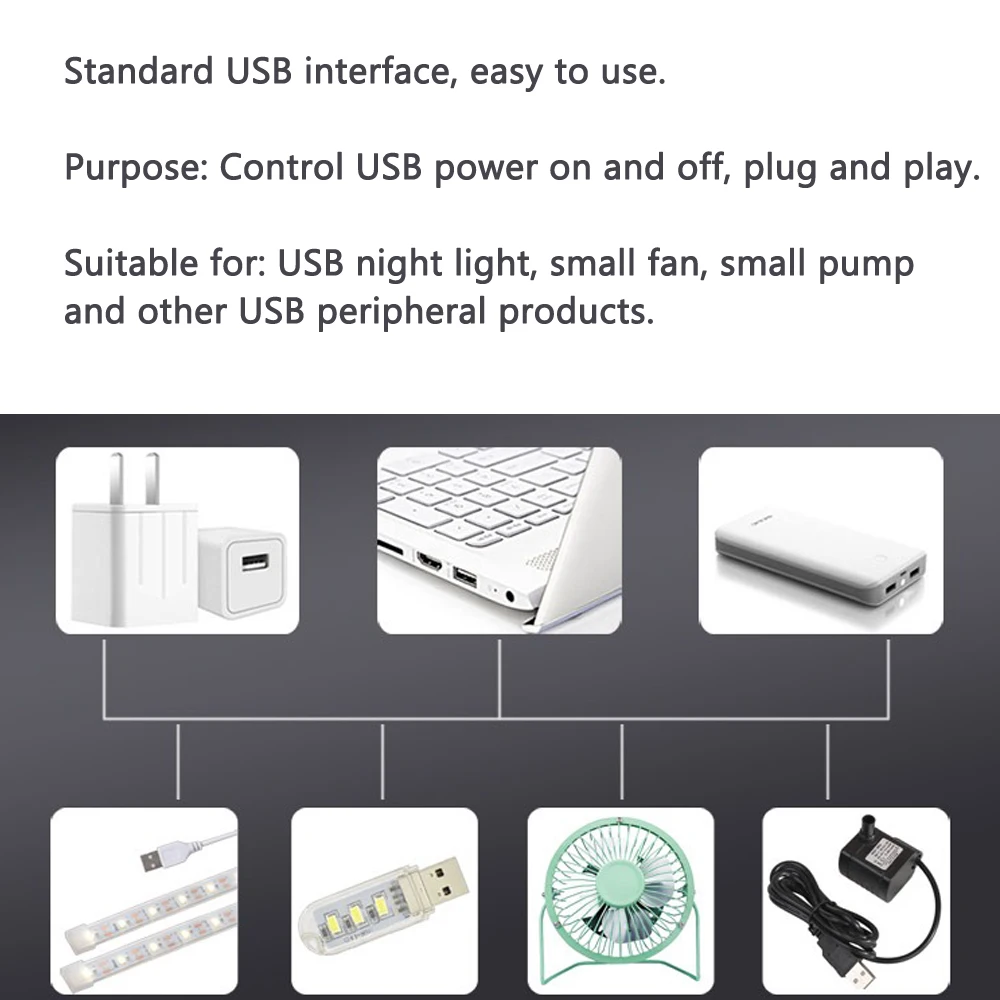 DC 5V USB Wireless RF Fernbedienung Schalter Treiber Power ON OFF Für LED Licht Streifen Leselampe Licht fan