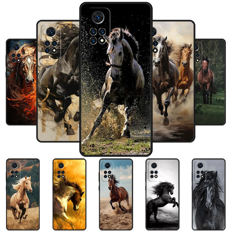 Domineering Cool Horse Phone Case For Redmi Note 11 EPro 11S 10 10T 9S Promax 8 Pro Xiaomi Mi 10 11 12X 12S Ultra Cover