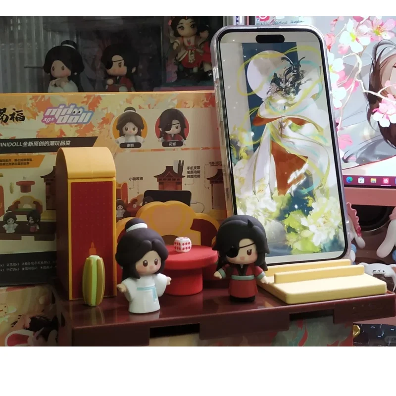 

Оригинальная кукла Tian Guan Ci Fu на кончиках пальцев, настольная система хранения Jile Fang Ornament-Небесный Бог, благословение, игрушечная фигурка