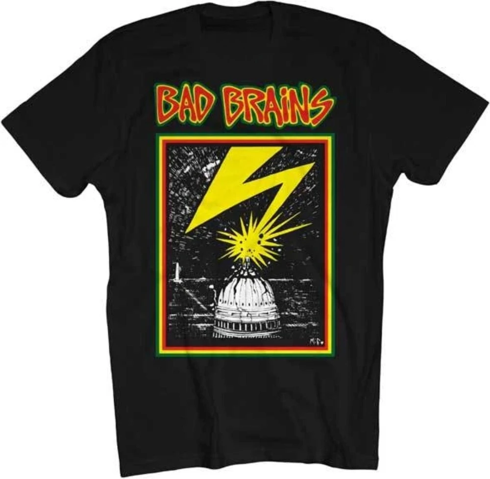 Bad Brains - Capitol - T-shirt Print T-shirt Suitable for Daily Wear and Music Festival T-shirts
