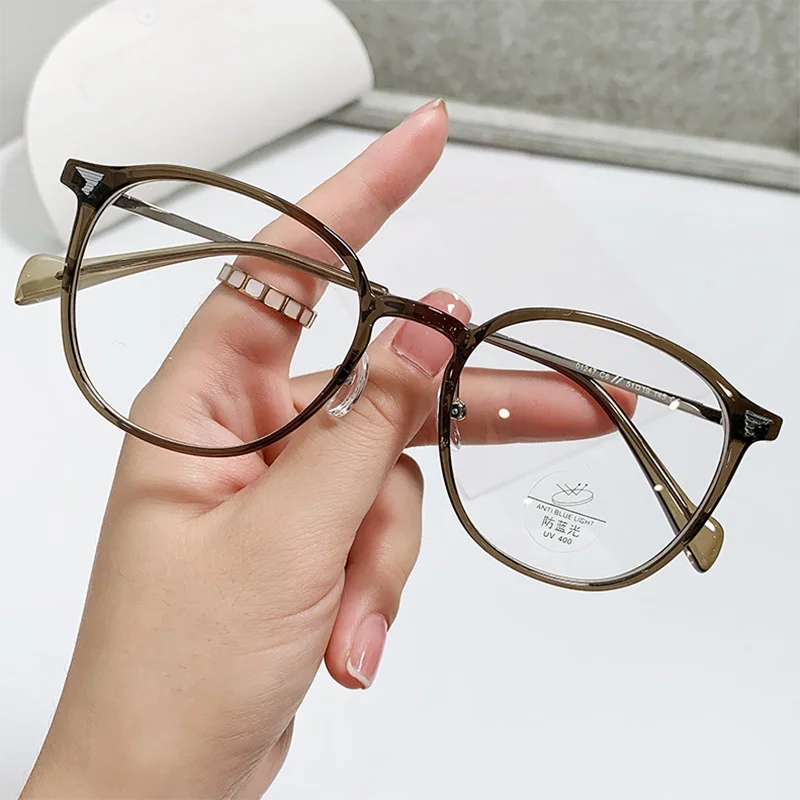 Women Finished Myopia Glasses metal TR90 Frame Diopter 0 -0.5 -1.0 -2.0 -2.5 -3.0 To -6.0