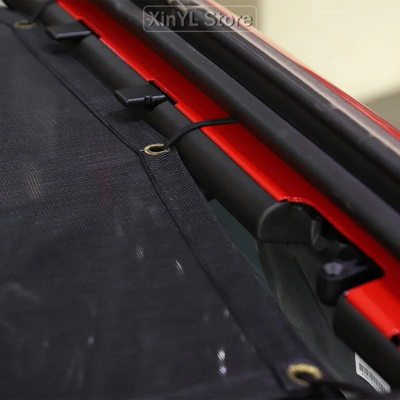 Car Sunshade Cover UV Sun Protection Roof Insulation Net For Jeep Wrangler JL 2018 Up 2-Door Version Car Accessories - view 5