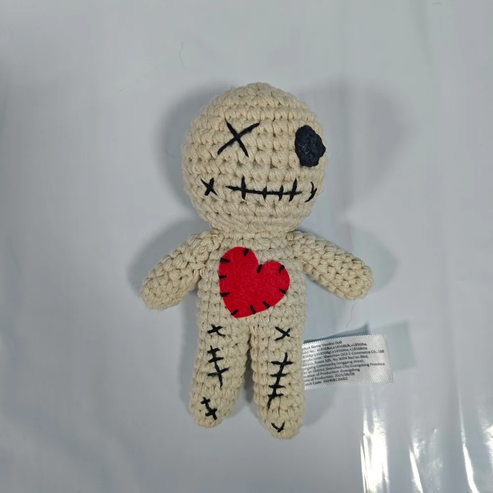 1-10 Stück Handgefertigte Gestrickte Voodoo-Puppe mit Bunten Pins Gruselige Halloween-Dekoration & Neuartiges Gruseliges Geschenk für Erwachsene Party-Requisite – Detail 3