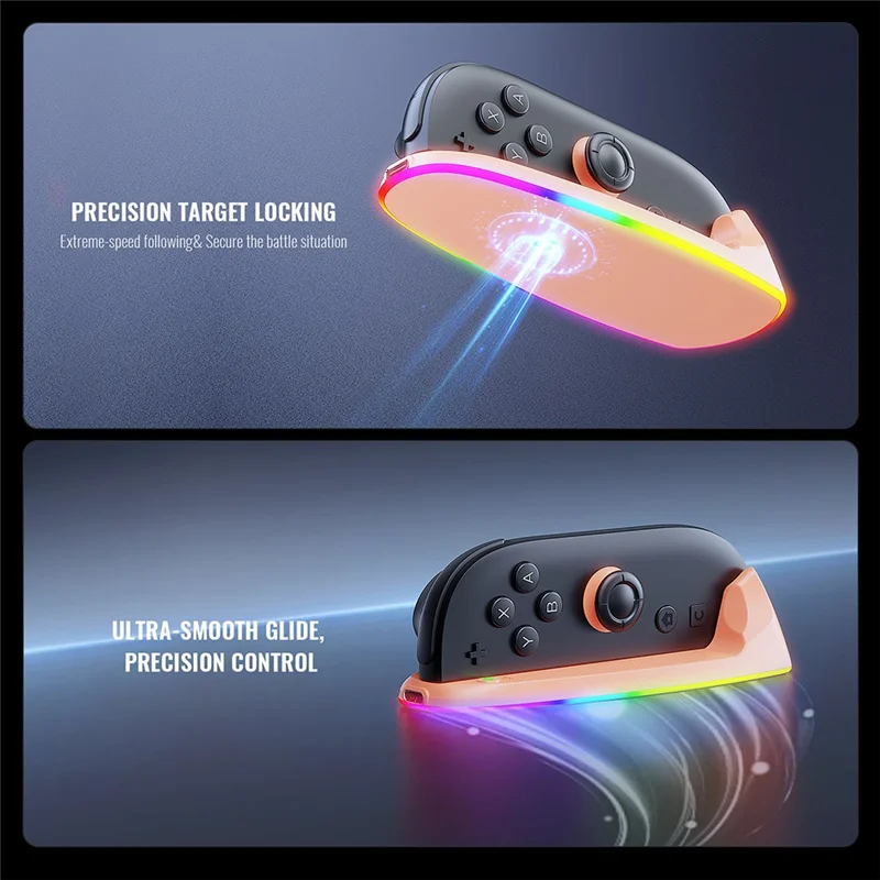 【SURPRISE】Gamepad para Nintendo para Switch 2 2-Pack para Joy Con Left Right Game Controller Desktop RGB Mouse Holder Mouse Grip