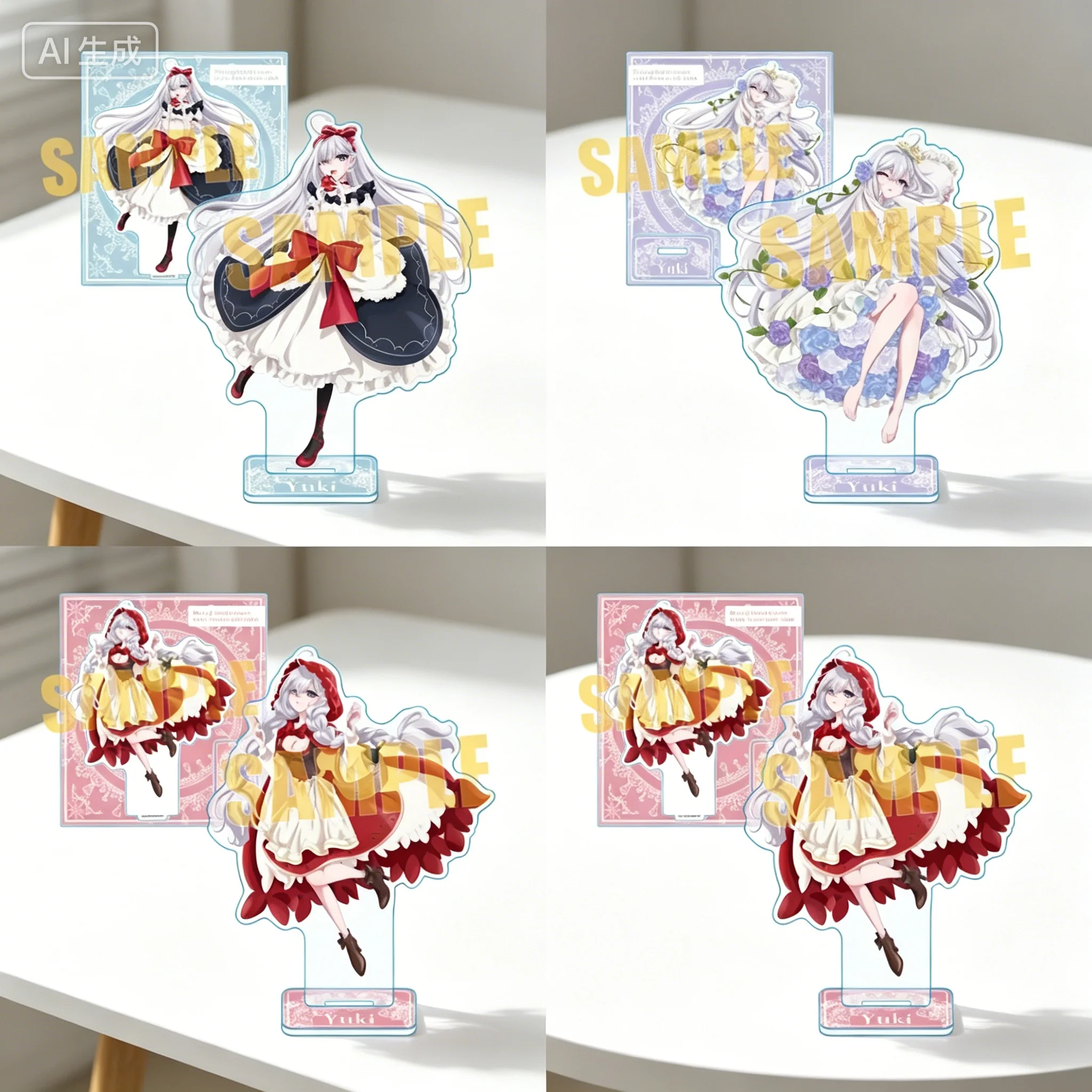 

Anime Playing Death Games to Put Food on the Table Sleeping Beauty Series Acrylic Stand Model Plate Keychains Festivals Gifts