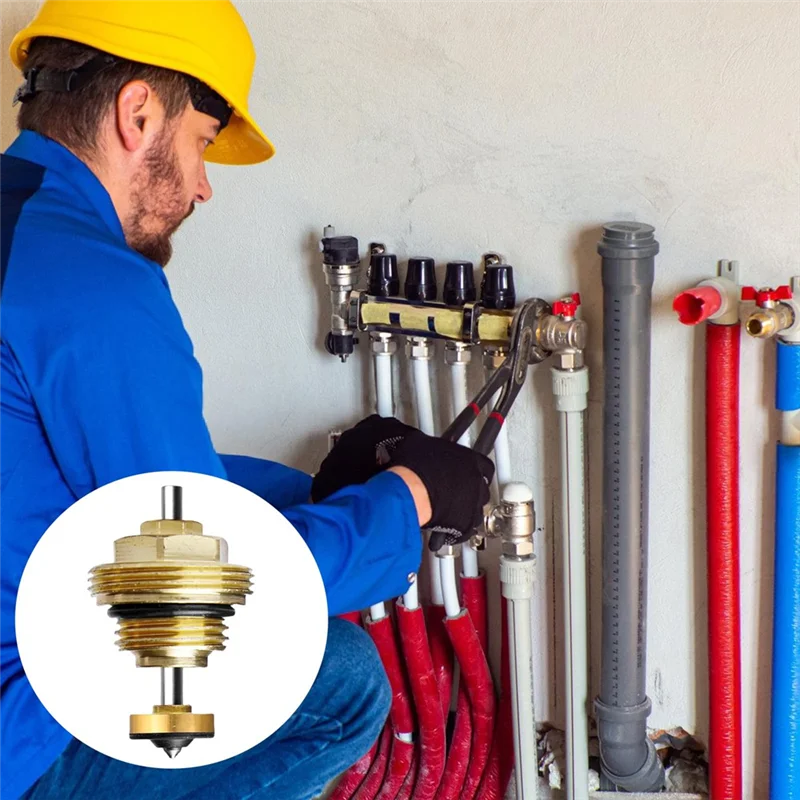 

Коллектор с подогревом M11kunderfloor, упаковка из 6 сердечников клапана с обратным штифтом M30 X 1,5, сердечник клапана с обратным штифтом, сердечник термостатического клапана