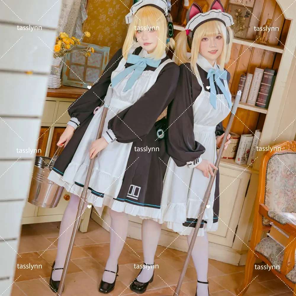 Blue Archive Saiba Momoi Cosplay Costume Women Momoi Midori Maid Cosplay Saiba Midori Maid Dress Halloween Costumes