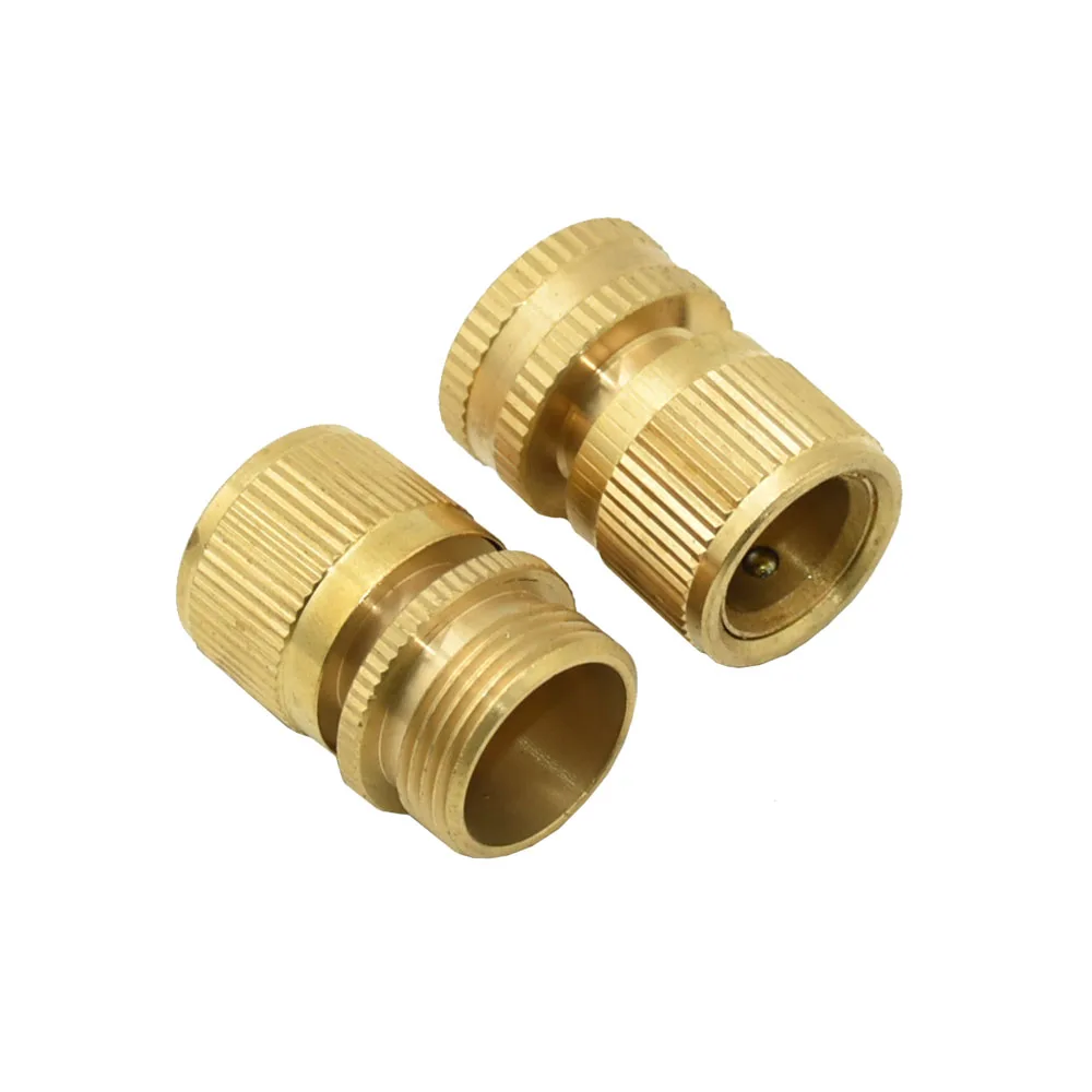 

1pc Brass 1/2 3/4" Thread Quick Connector Garden Water Gun Connector Car Washing Machine Male/Female 1/2 3/4" Tap adapter
