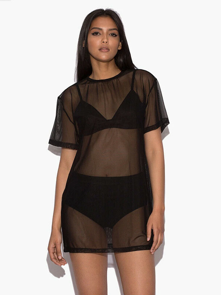 

Сексуальная черная женская футболка с вырезами, мягкая, для дома, весенняя, комфортная, нижнее белье Zhenyazhe