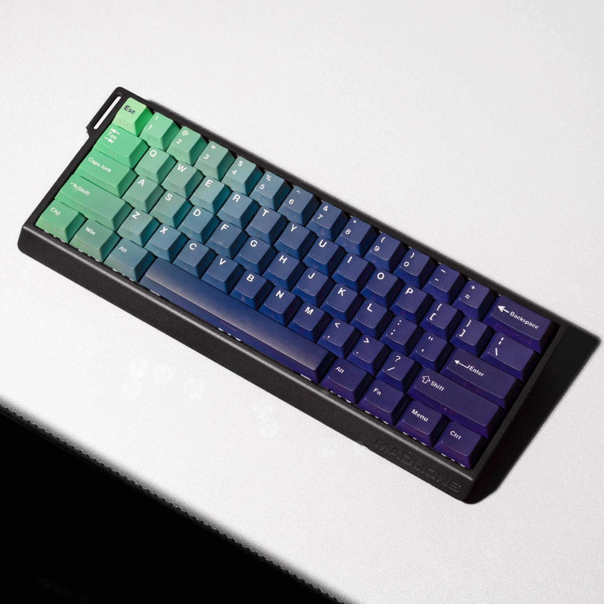 Gradient Purple Mechanical Keyboard Keycaps Cherry Profile PBT Side Print Spanish French Japanese Russian German Korean Keycap