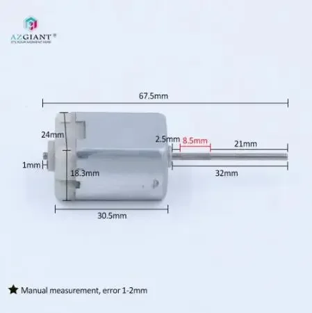 Silnik centralnego zamka drzwi samochodu DC 12V Lusterko wsteczne składane F280 CW Miniaturowy silnik