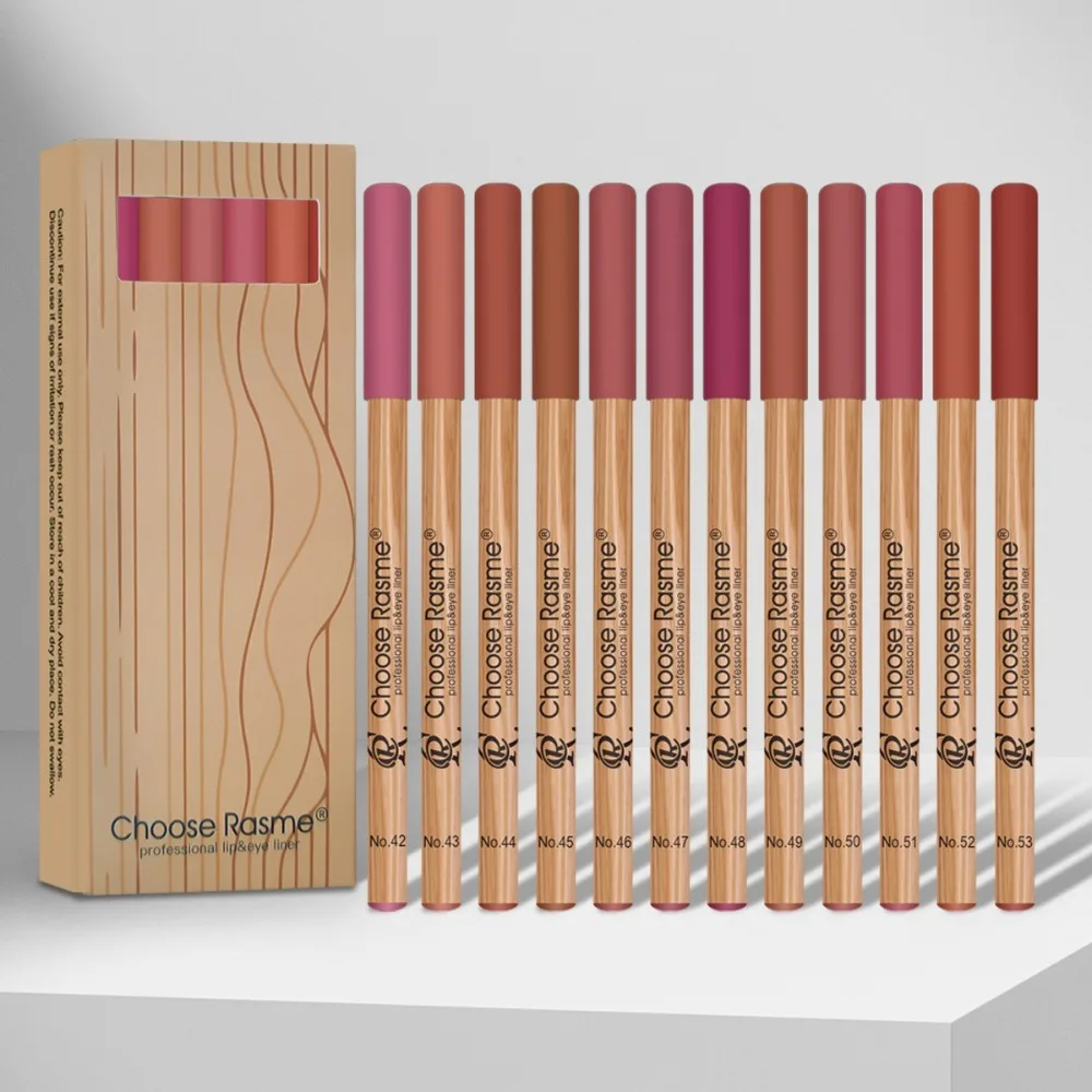 12 قطعة/صندوق جديد دسم أقلام الشفاه بطانة مجموعة ماتي طويلة الأمد قلم الشفاه لطخة واقية مقاوم للماء منتجات التجميل الشفاه امرأة الفتيات #1