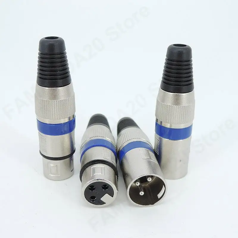 3 Pin XLR Male Female Socket Microphone Audio Wire Cable wire Connector Solder 3 Pole XLR Plug Jack Audio Mic Adapter M20