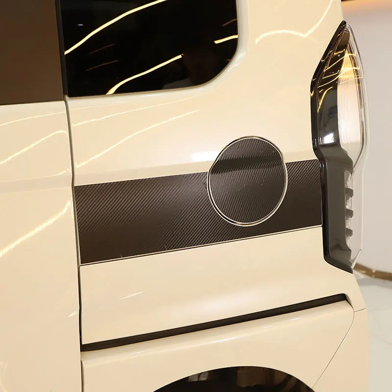 

Для Honda N-BOX JF3 JF4 2017 2018 2019 2020 2021 ПВХ черный/углеродное волокно Автомобильная крышка газового бака Наклейка Автомобильные аксессуары