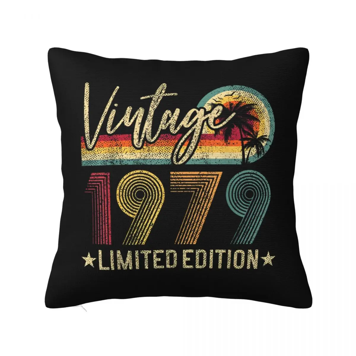 Limited Edition 1979 45th Birthday 45 Years Old Pillow Case Cushion Covers Customized Decor Throw Pillow Case Cover for Car