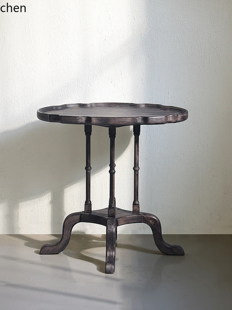 

YXY Furniture Solid Wood Side Table Vintage Coffee Table