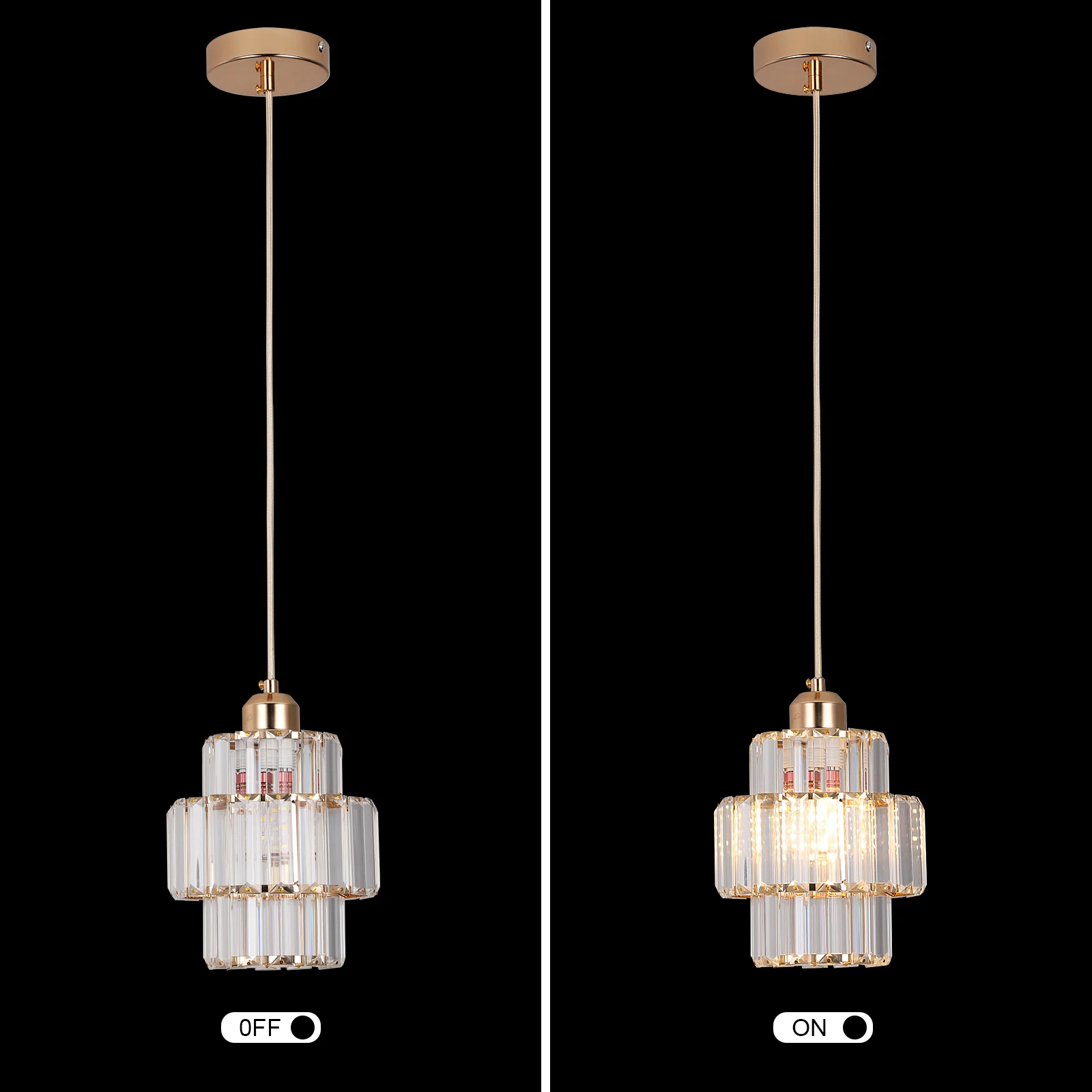 Led Crystal Pendant Light Green Chandelier Modern Hanging Ceiling Lamp Fixture Aisle Dining Room Kitchen Island Retro Home Decor